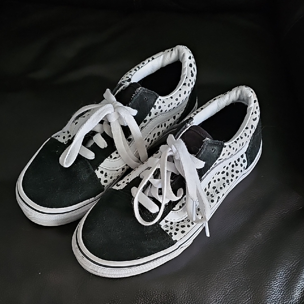 Vans Old Skool Dalmatian Black & True White Skate Shoes
